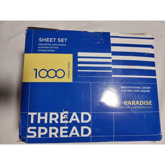 100% Pure Egyptian Cotton Split King Sheets Sets for Adjustable Bed - Picture 3 of 5